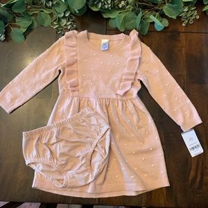 NWT Carter’s Pink Sweater Dress 18 Months